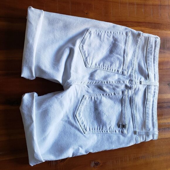 JOE'S Jeans High Rise Skinny Cut Off White Jean Shorts Size 25 - Picture 5 of 12